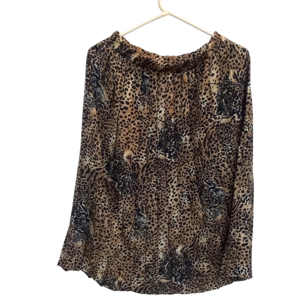 Women's Vintage Size 8 Pull UpLeopard Printed Skirt